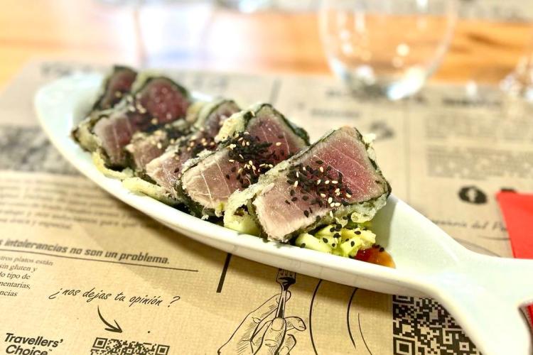Atún tempurizado Restaurante Pide por esa Boquita